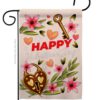 Heart & Luck - Valentines Spring Vertical Impressions Decorative Flags HG192395 Made In USA
