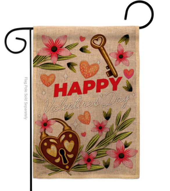 Heart & Luck - Valentines Spring Vertical Impressions Decorative Flags HG192395 Made In USA - Image 11