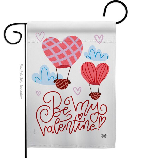 Be My Valentine - Valentines Spring Vertical Impressions Decorative Flags HG192415 Made In USA - Image 2