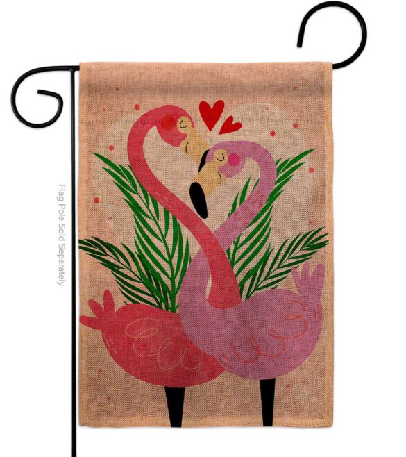 Flamingo Love - Valentines Spring Vertical Impressions Decorative Flags HG192540 Made In USA - Image 11