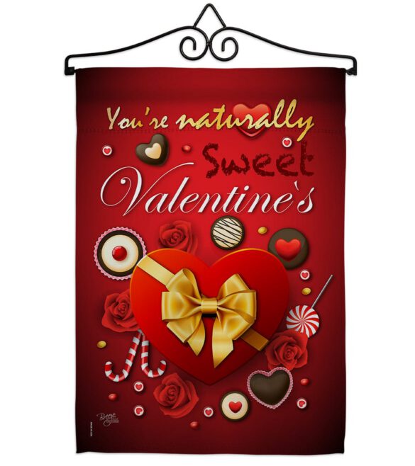 Candy Love - Valentines Spring Vertical Impressions Decorative Flags HG101003 Made In USA - Image 7