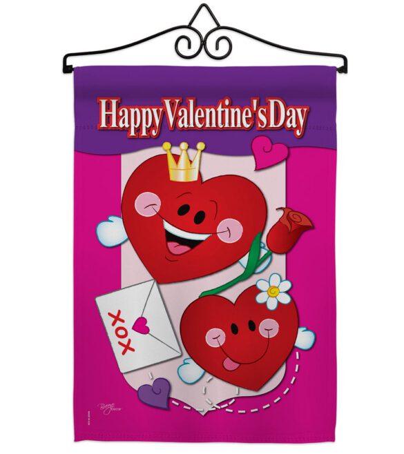 Happy Valentine's Day - Valentines Spring Vertical Impressions Decorative Flags HG101040 Made In USA - Image 7