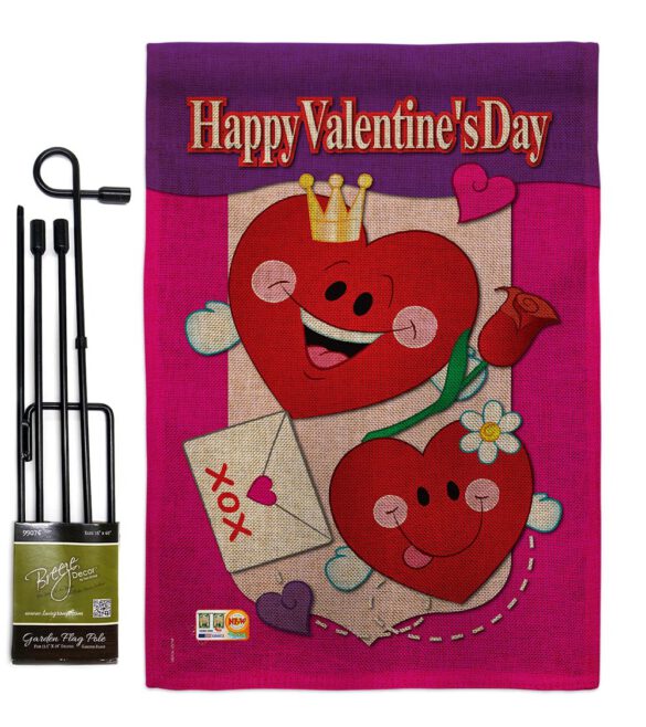 Happy Valentine's Day - Valentines Spring Vertical Impressions Decorative Flags HG101040 Made In USA - Image 9