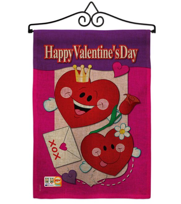 Happy Valentine's Day - Valentines Spring Vertical Impressions Decorative Flags HG101040 Made In USA - Image 10