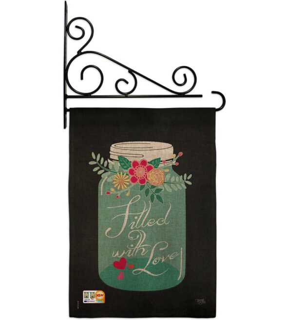 Filled with Love - Valentines Spring Vertical Impressions Decorative Flags HG101051 Made In USA - Image 12