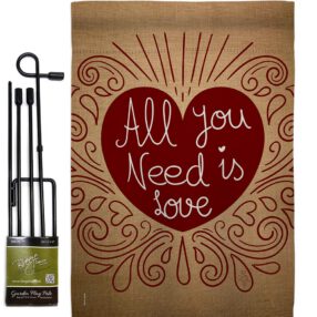 Garden Flag Valentines GS101052