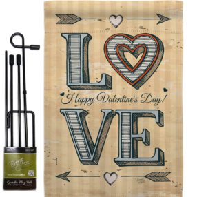 Garden Flag Valentines GS101061