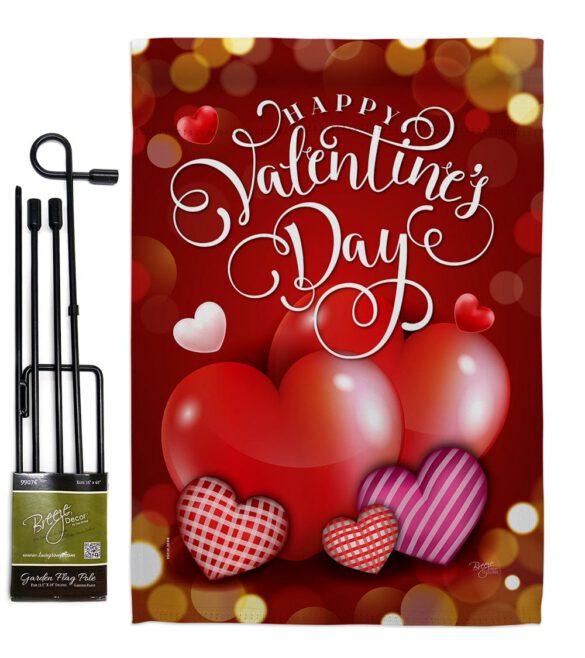 Beloved Valentine's Day - Valentines Spring Vertical Impressions Decorative Flags HG101062 Made In USA - Image 4