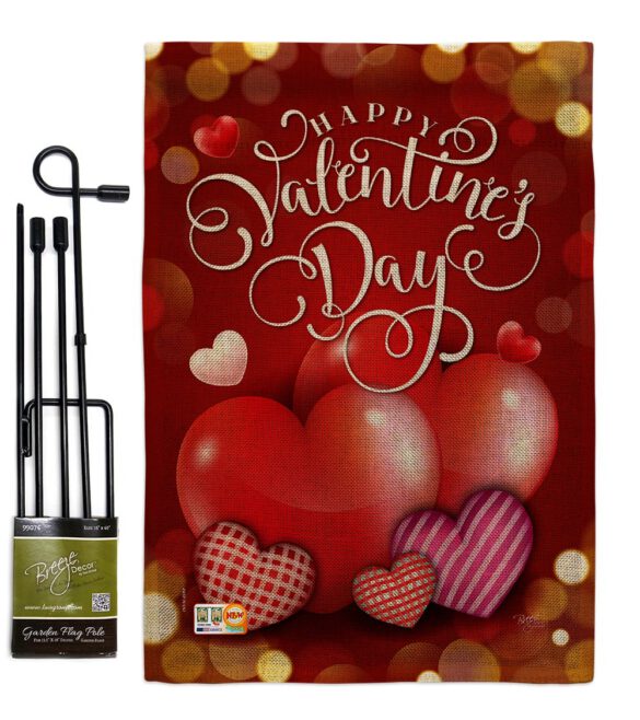 Beloved Valentine's Day - Valentines Spring Vertical Impressions Decorative Flags HG101062 Made In USA - Image 9