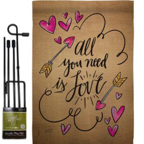 Garden Flag Valentines GS137051