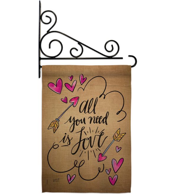 All You Need is Love - Valentines Spring Vertical Impressions Decorative Flags HG137051 Made In USA - Image 12