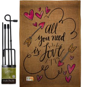 Garden Flag Valentines GS137051 B