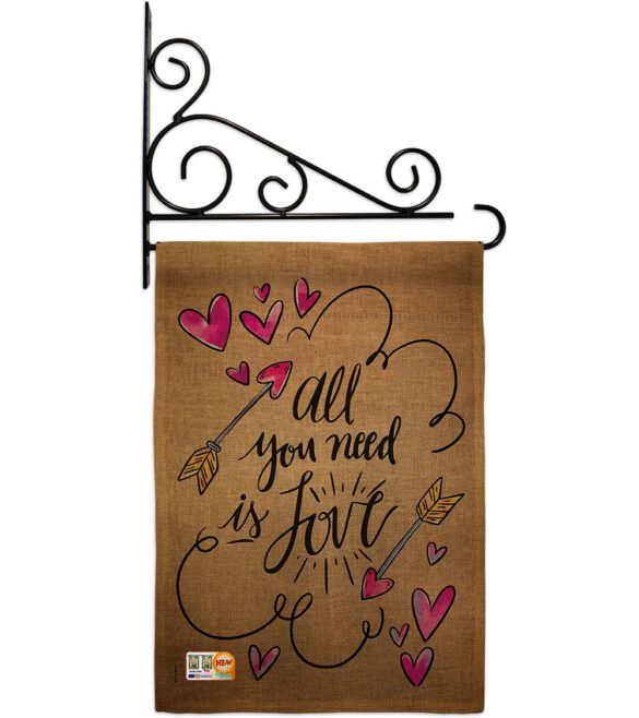 All You Need is Love - Valentines Spring Vertical Impressions Decorative Flags HG137051 Made In USA - Image 13