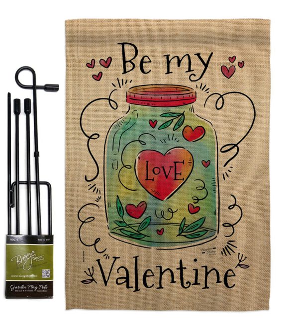 Be My Valentine - Valentines Spring Vertical Impressions Decorative Flags HG137123 Made In USA - Image 5