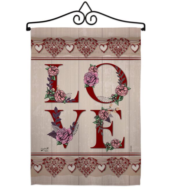 Classic Valentine Love - Valentines Spring Vertical Impressions Decorative Flags HG137144 Made In USA - Image 7