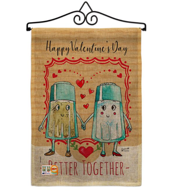 Better Together - Valentines Spring Vertical Impressions Decorative Flags HG137146 Made In USA - Image 10