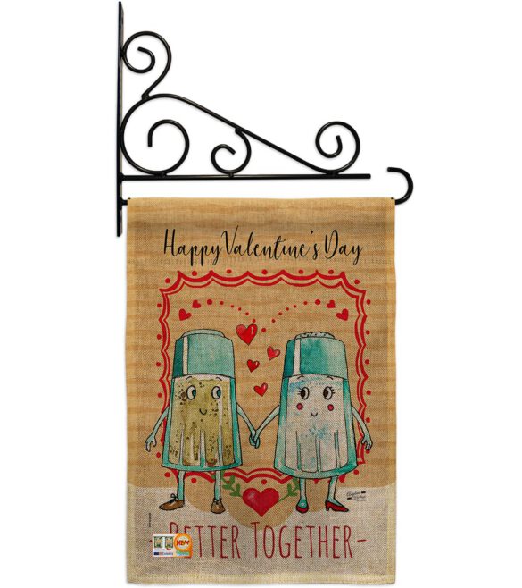 Better Together - Valentines Spring Vertical Impressions Decorative Flags HG137146 Made In USA - Image 12