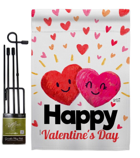 Heart in Love - Valentines Spring Vertical Impressions Decorative Flags HG137348 Made In USA - Image 4