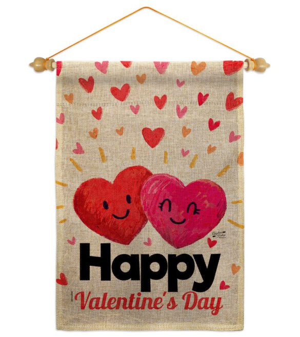 Heart in Love - Valentines Spring Vertical Impressions Decorative Flags HG137348 Made In USA - Image 24