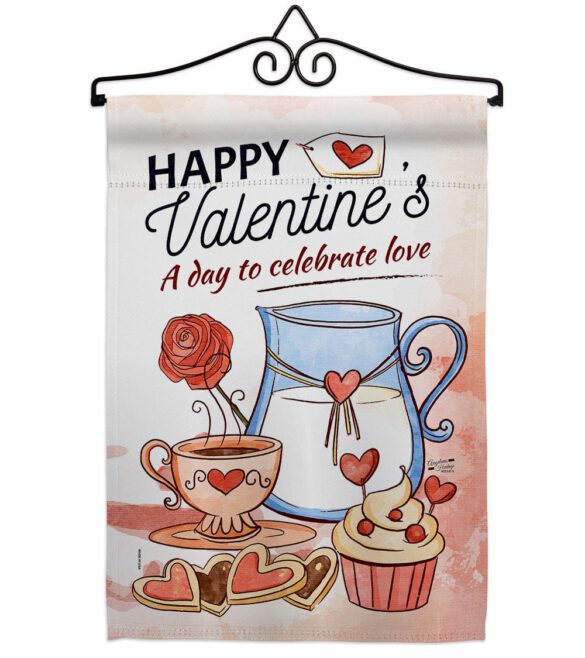Day to Celebrate Love - Valentines Spring Vertical Impressions Decorative Flags HG137395 Made In USA - Image 7