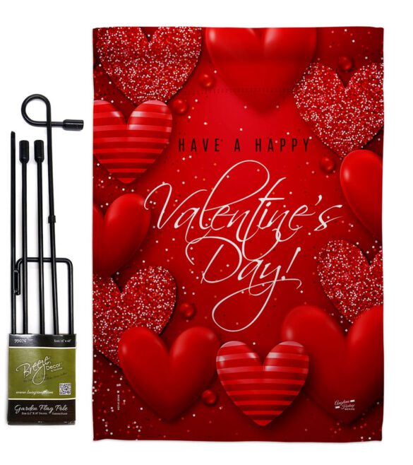 All of Heart - Valentines Spring Vertical Impressions Decorative Flags HG137398 Made In USA - Image 5