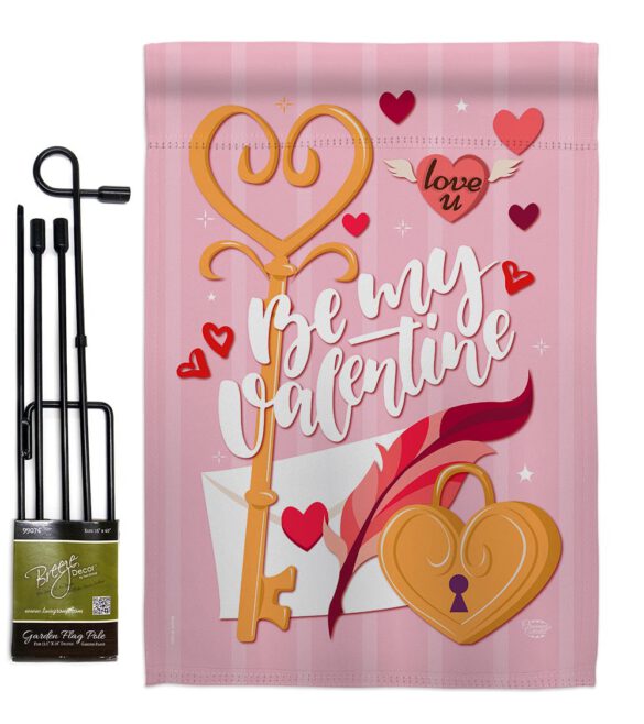 Be My Valentine - Valentines Spring Vertical Impressions Decorative Flags HG192054 Made In USA - Image 5