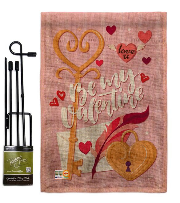 Be My Valentine - Valentines Spring Vertical Impressions Decorative Flags HG192054 Made In USA - Image 10