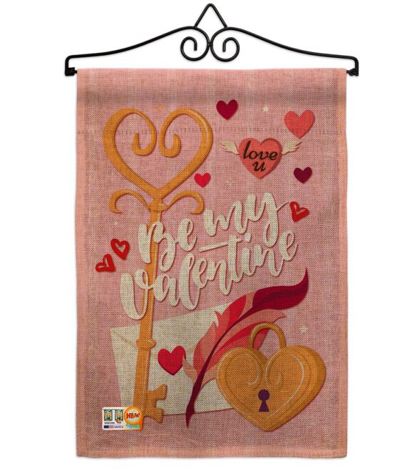 Be My Valentine - Valentines Spring Vertical Impressions Decorative Flags HG192054 Made In USA - Image 11