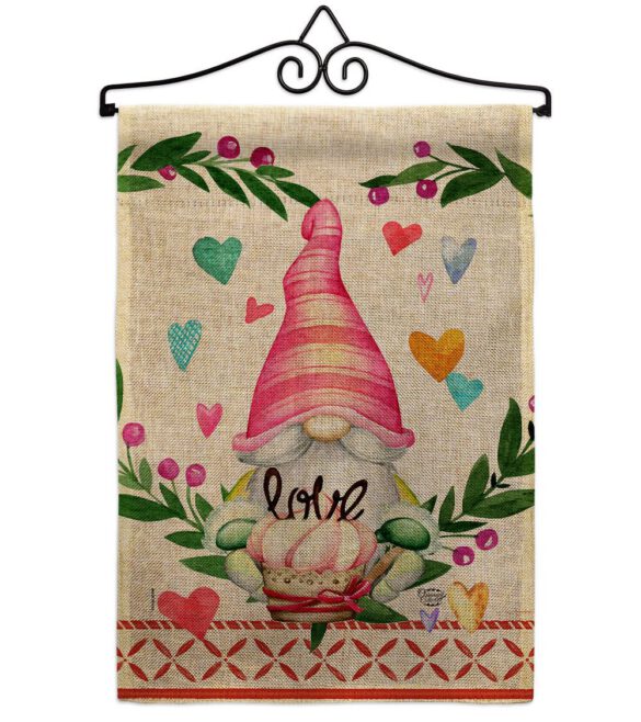 Gnome Give Love - Valentines Spring Vertical Impressions Decorative Flags HG192407 Made In USA - Image 17