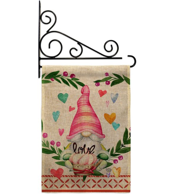 Gnome Give Love - Valentines Spring Vertical Impressions Decorative Flags HG192407 Made In USA - Image 18