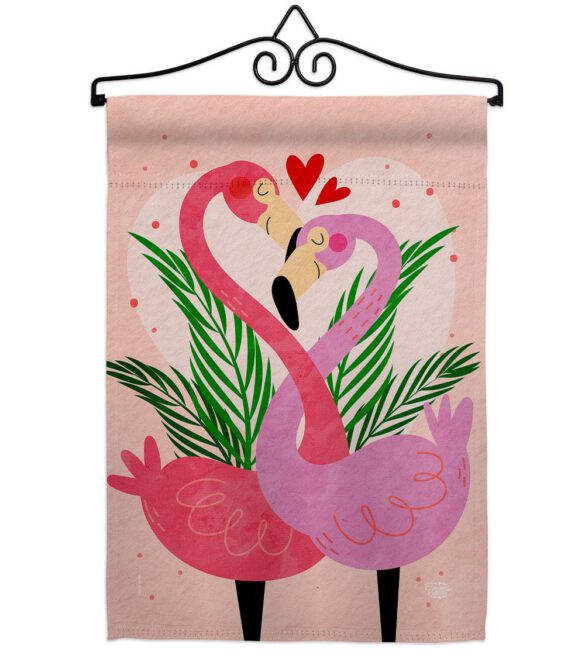 Flamingo Love - Valentines Spring Vertical Impressions Decorative Flags HG192540 Made In USA - Image 7