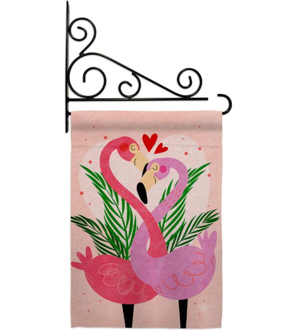 Flamingo Love - Valentines Spring Vertical Impressions Decorative Flags HG192540 Made In USA - Image 8