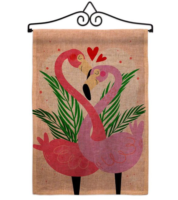 Flamingo Love - Valentines Spring Vertical Impressions Decorative Flags HG192540 Made In USA - Image 17