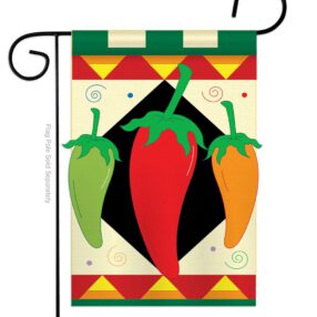 Chili Pepper - Vegetable Food Vertical Applique Decorative Flags HG117015