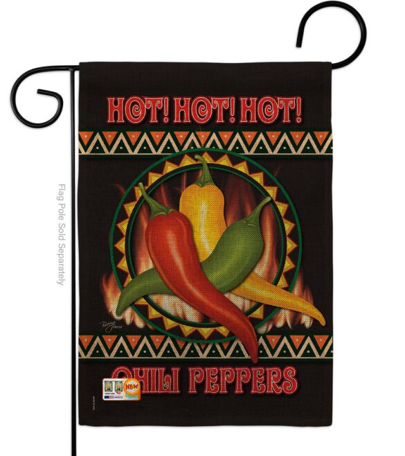 Chili Peppers - Vegetable Food Vertical Impressions Decorative Flags HG117031 Made In USA - Image 8