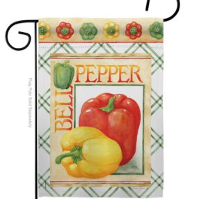Bell Pepper - Vegetable Food Vertical Impressions Decorative Flags HG117040 Made In USA