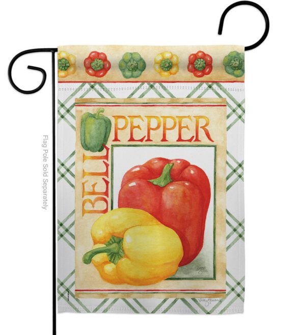 Bell Pepper - Vegetable Food Vertical Impressions Decorative Flags HG117040 Made In USA