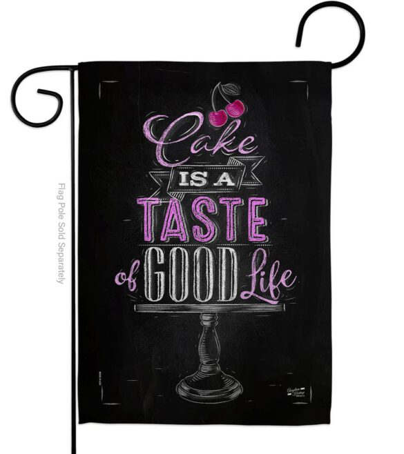 Cake Taste Good - Vegetable Food Vertical Impressions Decorative Flags HG137270 Made In USA