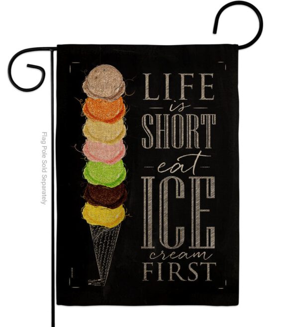 Eat Ice Cream First - Vegetable Food Vertical Impressions Decorative Flags HG137279 Made In USA - Image 11