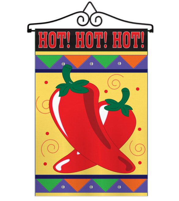 Chili Hot - Vegetable Food Vertical Applique Decorative Flags HG117020 - Image 7