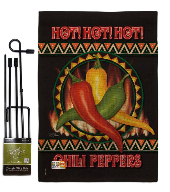 Chili Peppers - Vegetable Food Vertical Impressions Decorative Flags HG117031 Made In USA - Image 9