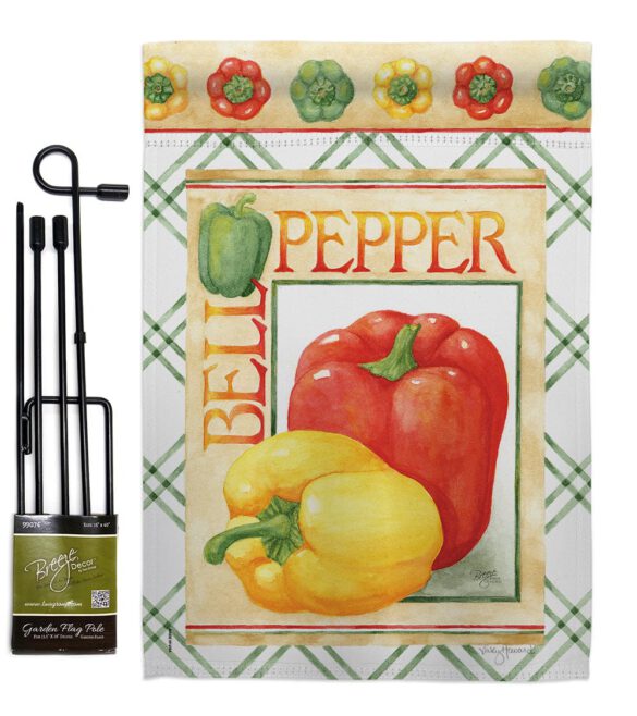 Bell Pepper - Vegetable Food Vertical Impressions Decorative Flags HG117040 Made In USA - Image 4