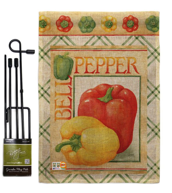 Bell Pepper - Vegetable Food Vertical Impressions Decorative Flags HG117040 Made In USA - Image 9