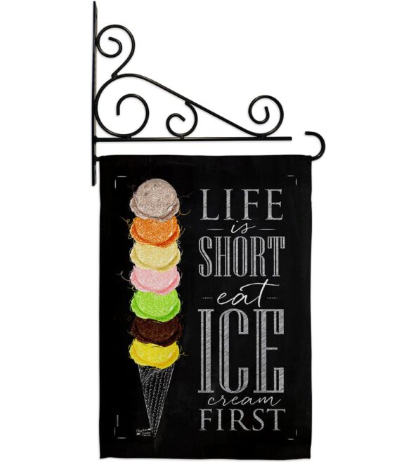 Eat Ice Cream First - Vegetable Food Vertical Impressions Decorative Flags HG137279 Made In USA - Image 8