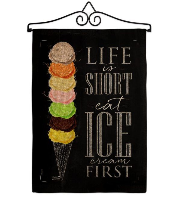 Eat Ice Cream First - Vegetable Food Vertical Impressions Decorative Flags HG137279 Made In USA - Image 13