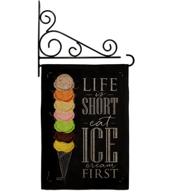 Eat Ice Cream First - Vegetable Food Vertical Impressions Decorative Flags HG137279 Made In USA - Image 14