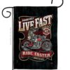 Bikers Rule - Vehicle Interests Vertical Impressions Decorative Flags HG115258 Made In USA