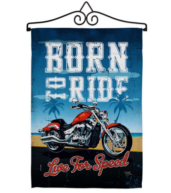 Born To Ride - Vehicle Interests Vertical Impressions Decorative Flags HG115181 Made In USA - Image 7