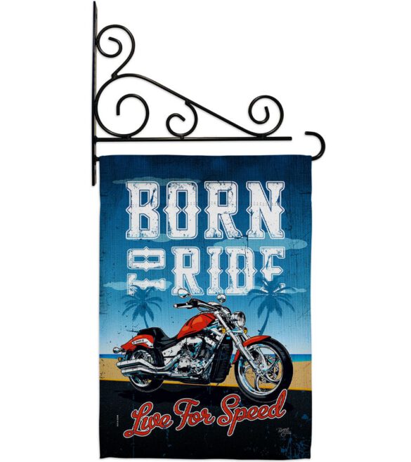 Born To Ride - Vehicle Interests Vertical Impressions Decorative Flags HG115181 Made In USA - Image 8