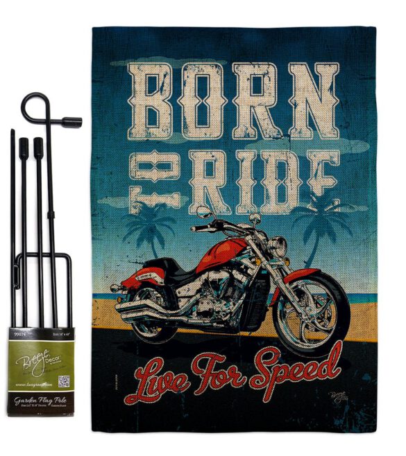 Born To Ride - Vehicle Interests Vertical Impressions Decorative Flags HG115181 Made In USA - Image 14
